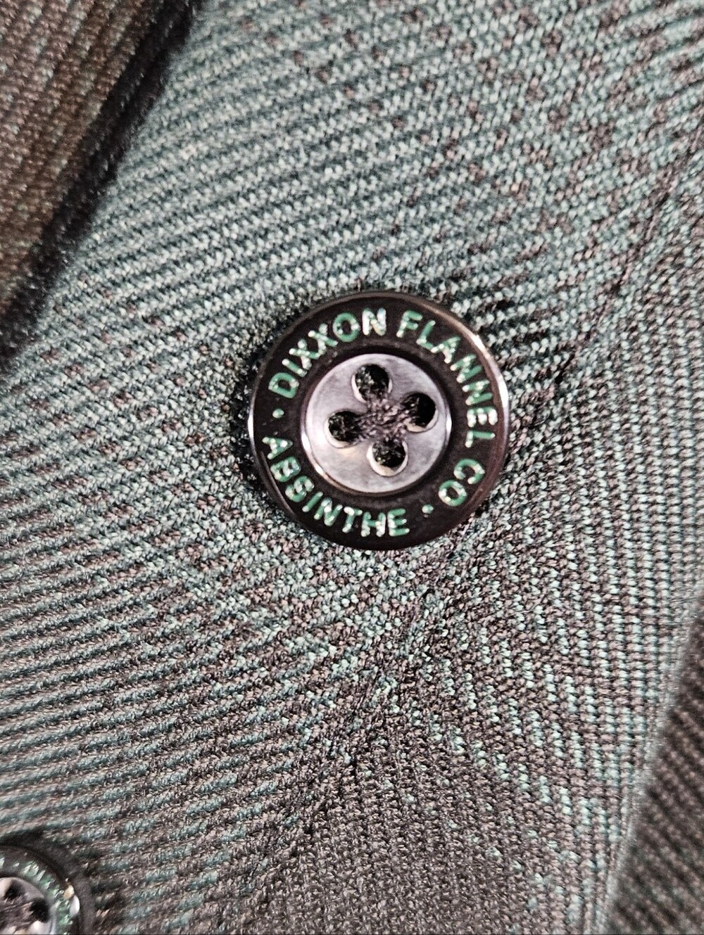DIXXON Men's 2XL "Absinthe" Forest Green Plaid Button-Up Flannel - Picture 8 of 11